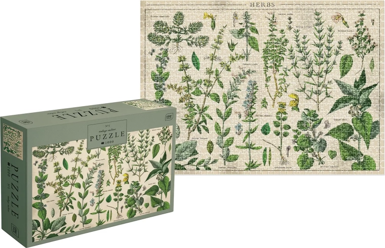 Puzzle Vintage Nature: Kräuter 1000 Teile