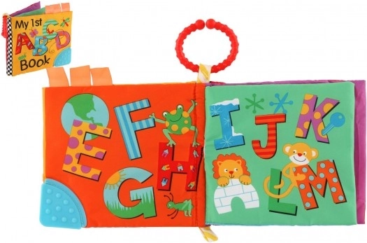 Weiches buntes Stoffbuch für Babys