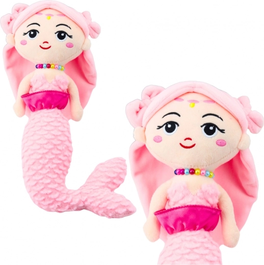 Niedliche rosa Plüsch-Meerjungfrau 32cm