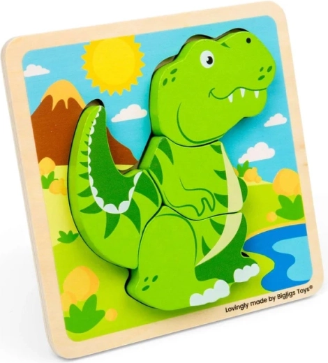 Bigjigs Toys Holz-Steckpuzzle T-Rex