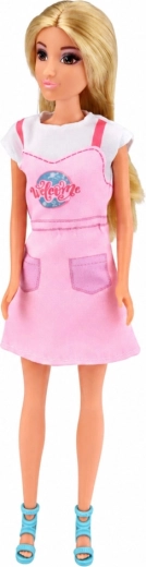 Anlily Puppe 30 cm mit blonden Haaren und rosa Kleid