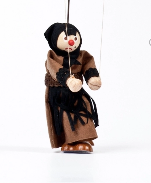 Gerlich Holzmarionette Hexe Dorota 12 cm