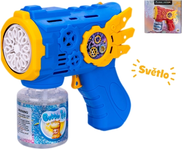 Seifenblasen-Pistole mit Lichteffekten 13 cm