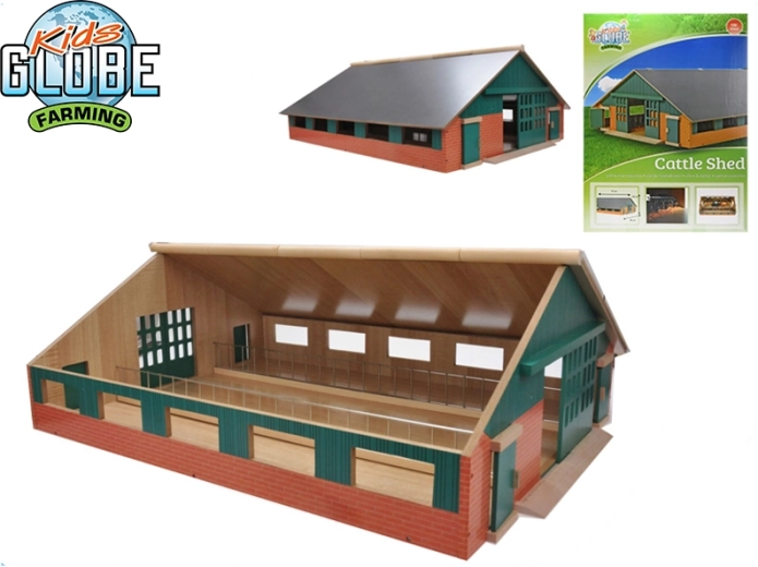 Kids Globe Farming Holzpferdefarm 1:32