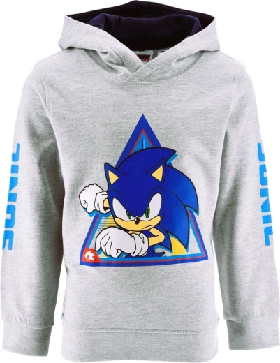 Grauer Sonic-Hoodie