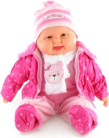 Großes Baby-Mädchen mit Geräuschen und weichem Körper