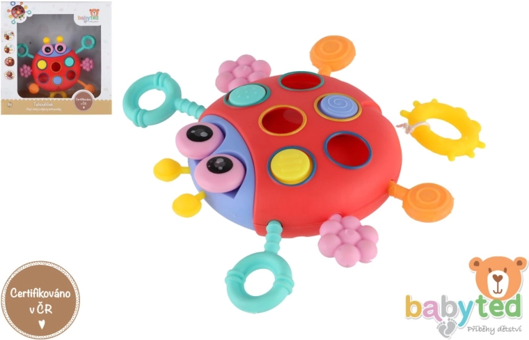 Sensorik-Spielzeug Marienkäfer für Babys 6M+