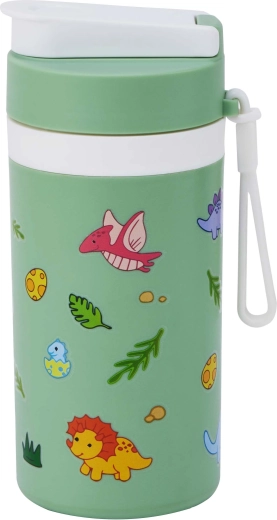 Kinder-Thermosflasche mit Trinkaufsatz TORO 400 ml Dinosaurier