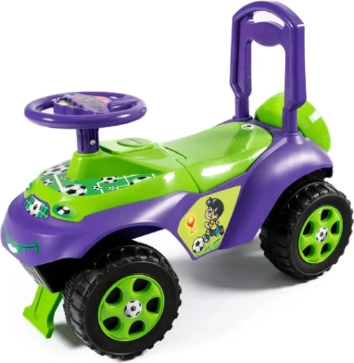 Doloni Rutschauto im Fußball-Design, blau-grün