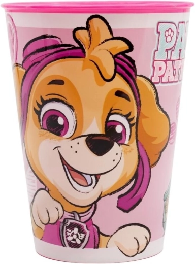 Rosa Kunststoffbecher Paw Patrol 260 ml