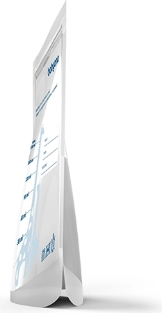 Selbststehende Ausführung für einfaches Befüllen