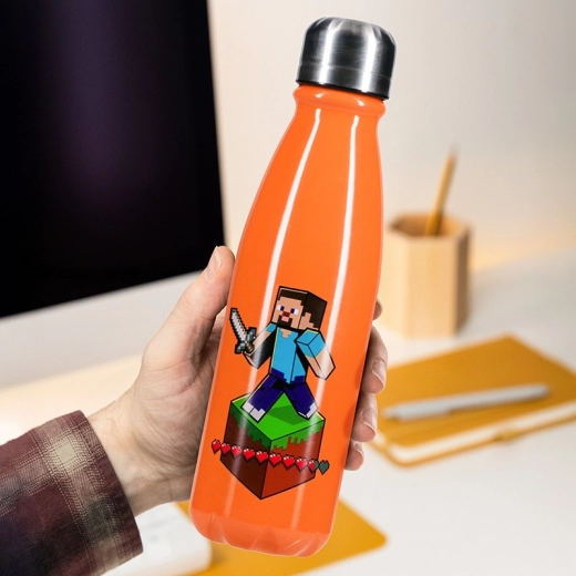 Edelstahlflasche Minecraft 600 ml