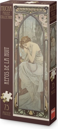 Dino Panorama-Puzzle Alfons Mucha – Ruhe der Nacht (75 Teile)