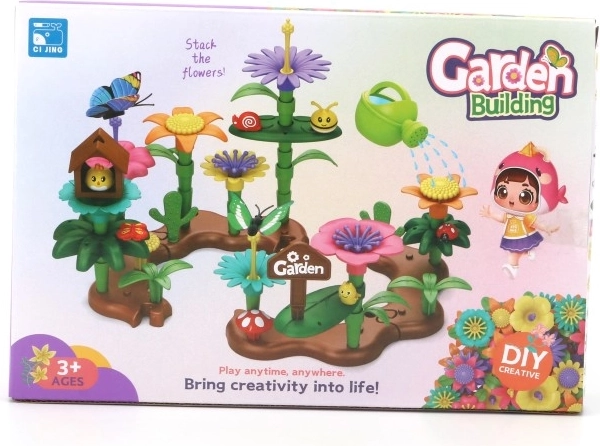 Kreativ-Bausatz Fröhlicher Garten mit Tieren, 71 Teile
