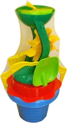 Sandspiel-Set mit Mühle, geriffelt