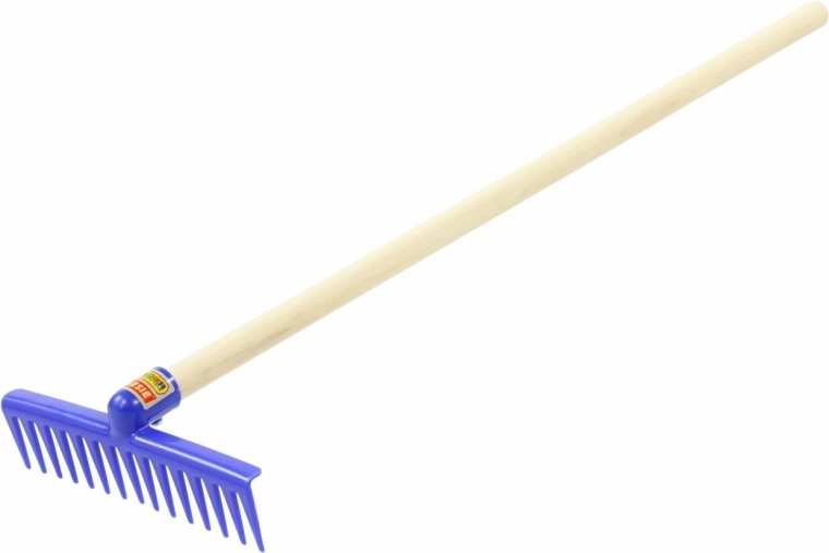 Breite Zinken für müheloses Rechen