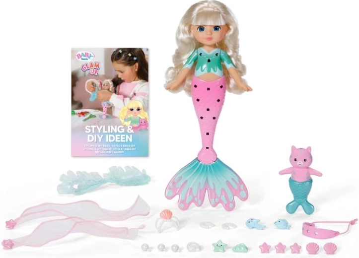 BABY born Glam Up Meeresfee Sparkle mit farbwechselnden Haaren