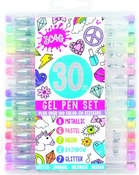 MAKE IT REAL Gelstifte - Set mit 30 Farben
