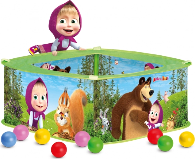 Bino Spielpool mit Bällen Mascha und der Bär