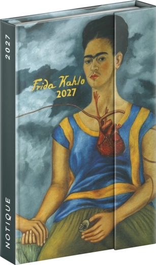 Notique Wochenplaner mit Magnetverschluss Frida Kahlo 2027, 11 × 16 cm