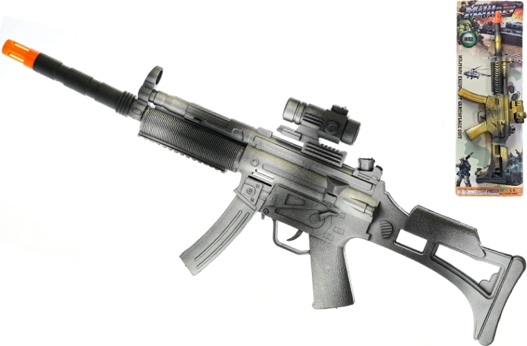 Schwungrad-Maschinenpistole 45 cm – batterieloses Kinderspielzeug