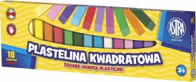 Astra Knetmasse, eckig, 18 Farben