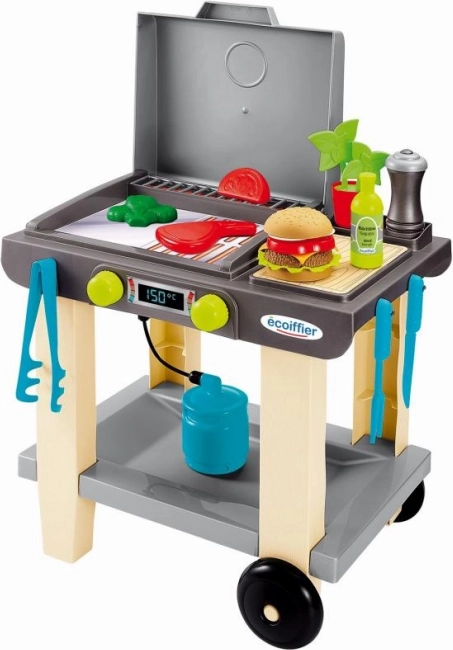 Kinder-Gasgrill mit Tischchen und Zubehör