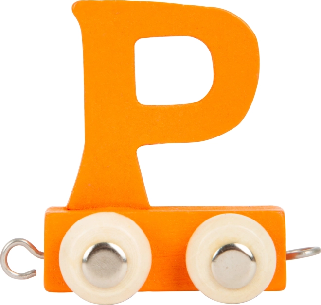 Small Foot Holz-Eisenbahn – Buchstabe P bunte Alphabet-Serie