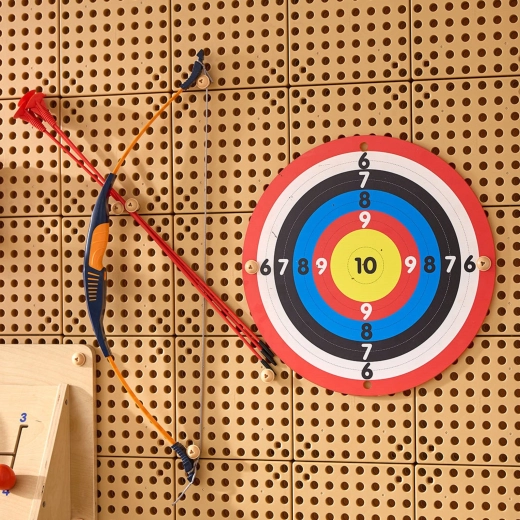 Bunte Zielscheibe mit klarer Punktewertung 6–10