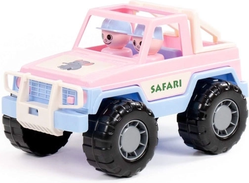 Safari-Jeep rosa – Spielzeug mit Figuren
