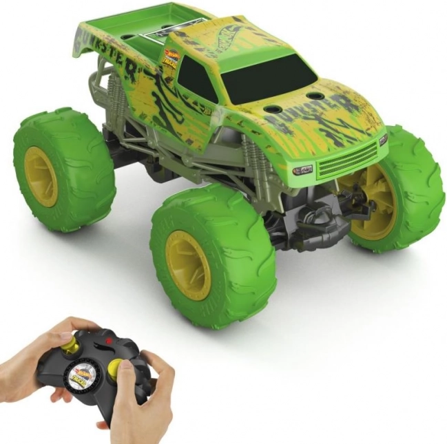 RC-Auto HOT WHEELS Monster Trucks Gunkster 1:15 leuchtet im Dunkeln