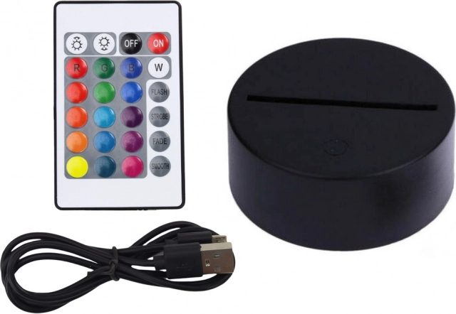 RGB-Farben und bequeme Steuerung per Fernbedienung