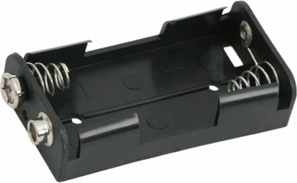 Batteriehalter für 2 AA-Batterien mit 9-V-Anschluss