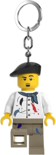 Helles LED-Licht im Bein der Figur