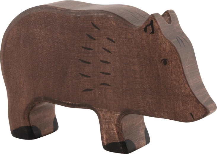 Holztiger Wildschwein - 1 Stück