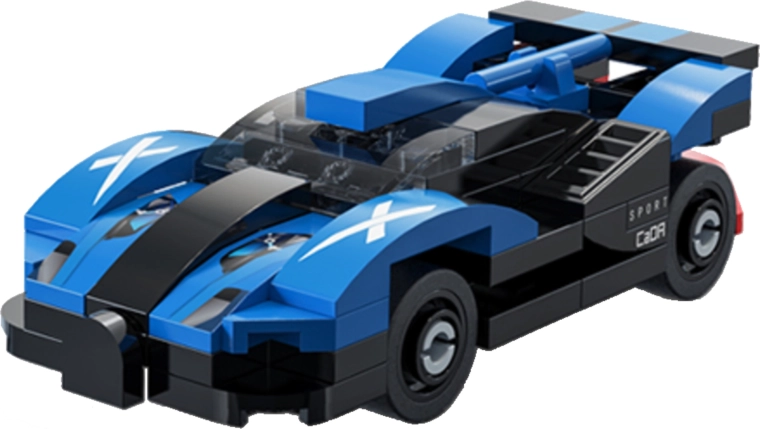 Sportliches Design in blauer Ausführung