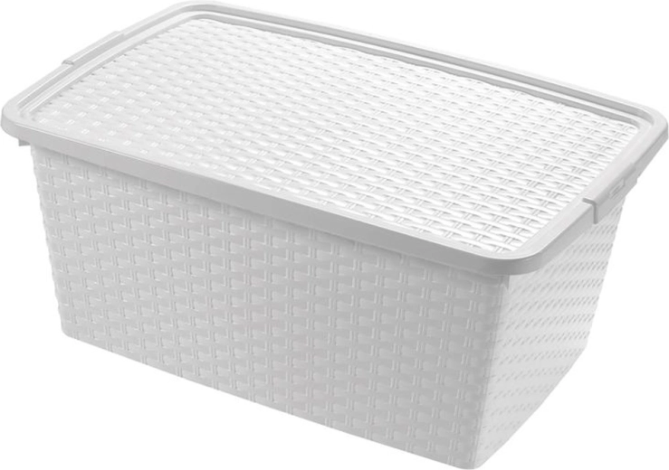 Kunststoff-Aufbewahrungsbox mit Deckel HEIDRUN 10 l