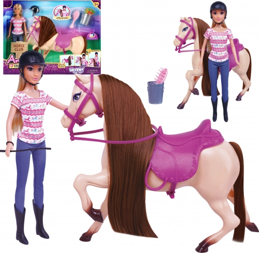 Woopie Royal Set bezaubernde Puppe mit Pferd und Zubehör
