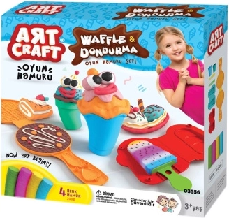 Art Craft Modellierset Waffeln und Eis 200 g