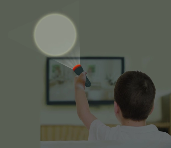 Helle Taschenlampe für Entdeckungen auch im Dunkeln