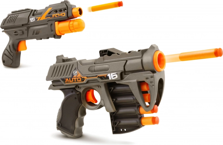 Schaumdart-Pistolen Blackfire Auto Scout und Echo-1, 21 cm, Set 2 Stück