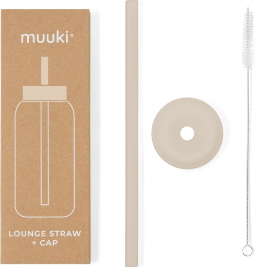 Muuki Lounge Strohhalm und Deckel Summer Sand