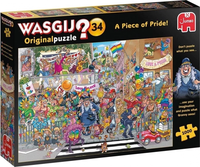 JUMBO Puzzle WASGIJ 34: Der Kuss des Stolzes 1000 Teile