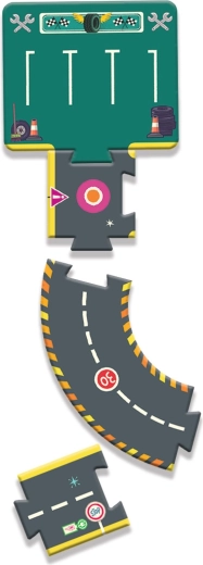 Variable Strecken mit Kreisverkehr und Kurven