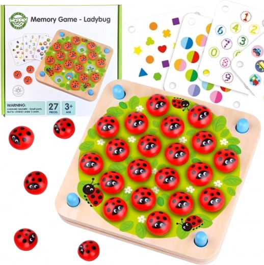 Holz-Memory-Spiel mit Marienkäfern WOOPIE Green