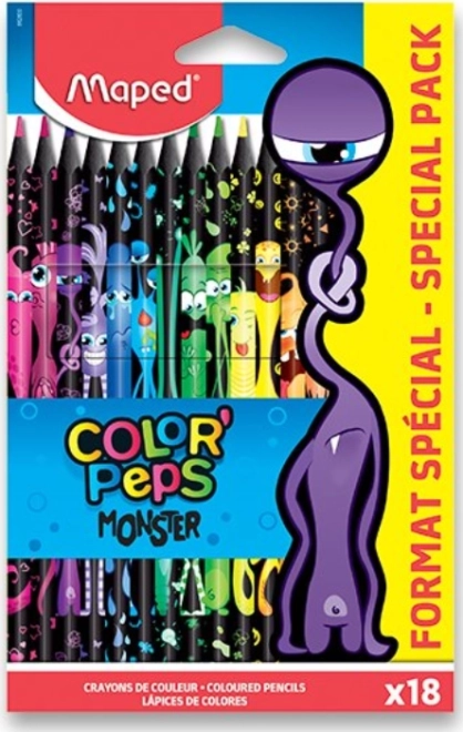 Buntstifte MAPED Color'Peps Monster 18 Stk.