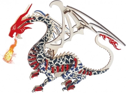 Holzpuzzle 3D Drache WOODCRAFT