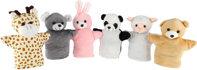 Plüsch-Handpuppe Tiermotiv 20 cm – 1 Stück