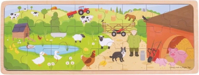 Holzpuzzle Auf dem Bauernhof von Bigjigs Toys
