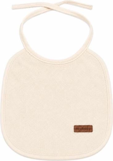 Kinder-Frottee-Lätzchen New Baby mit PVC-Unterfütterung beige – 1 Stück